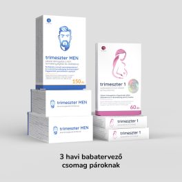   Trimeszter Babastart Csomag - 3db Trimeszter 1 terhesvitamin + 3db Trimeszter Men