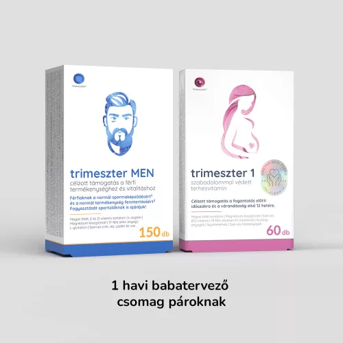 Trimeszter Babastart Mini Csomag - 1db Trimeszter 1 terhesvitamin + 1db Trimeszter Men