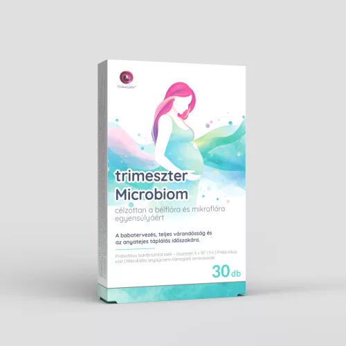 Trimeszter Microbiom kapszula a bélflóra és mikrobiom egyensúlyáért 30x