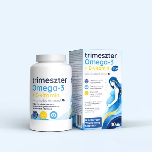 Trimeszter Omega-3 + E-vitamin lágyzselatin kapszula 30X